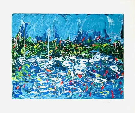 Zeefdruk Schifano - Tela francese