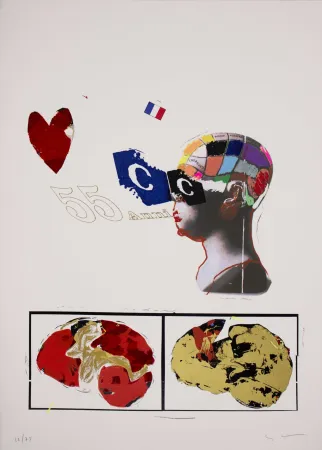 Zeefdruk Schifano - Untitled