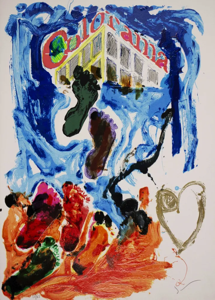 Zeefdruk Schifano - Untitled