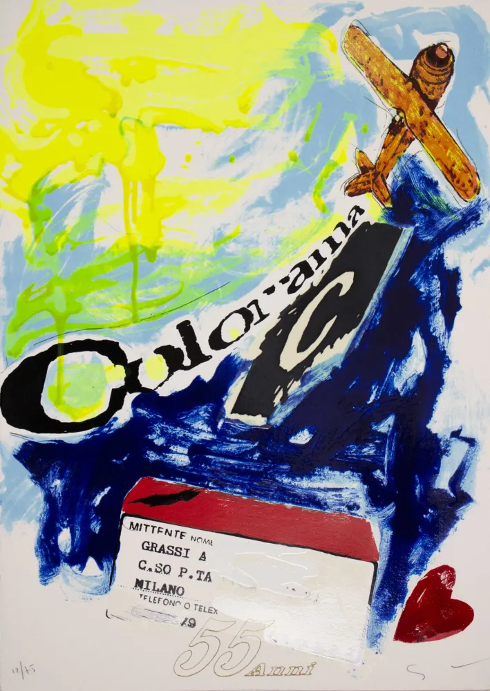 Zeefdruk Schifano - Untitled