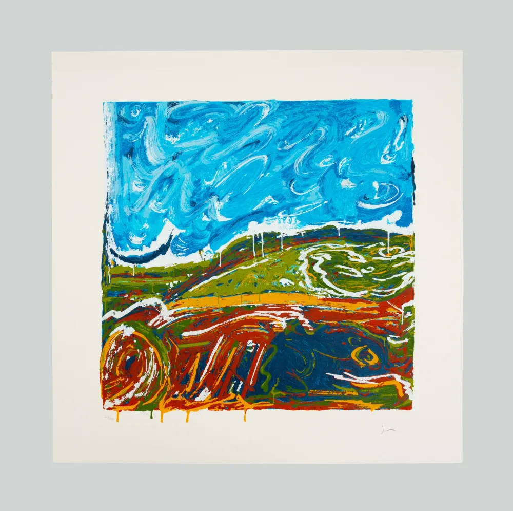 Zeefdruk Schifano - Veduta italiana