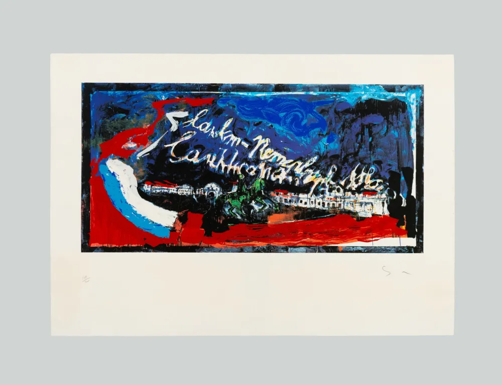 Zeefdruk Schifano - Viaggio in Russia