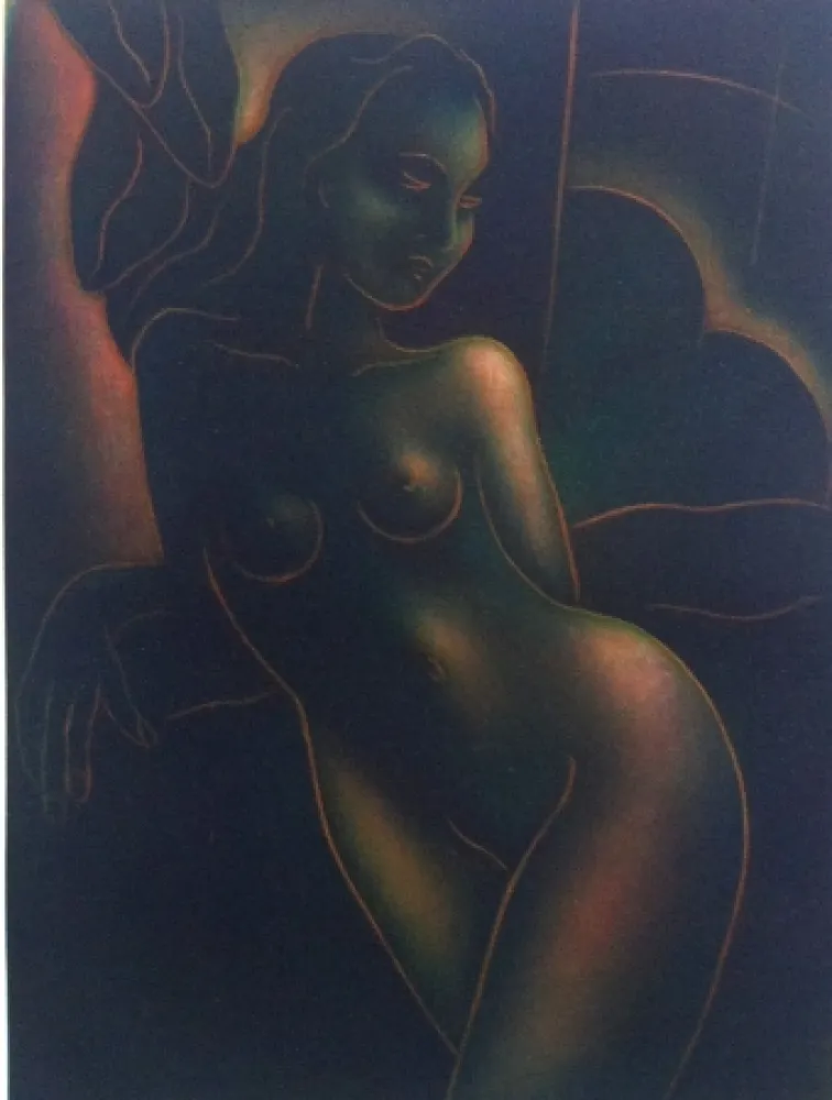 Mezzotint Schkolnyk - 0mbrée de lune