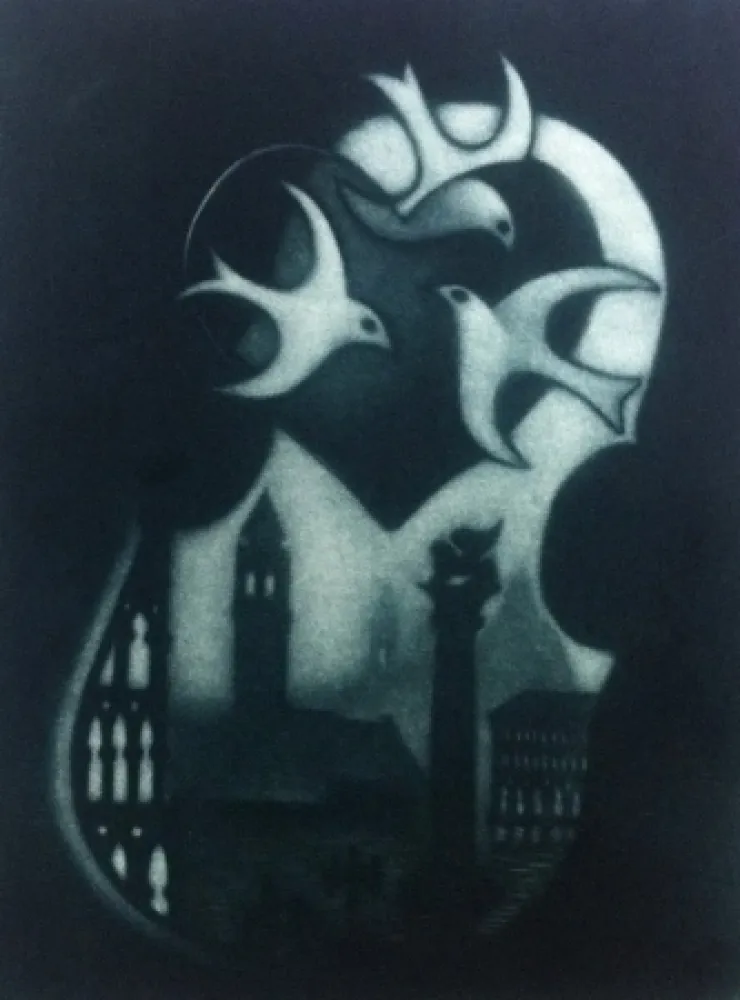 Mezzotint Schkolnyk - Coeur de venise