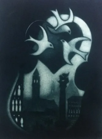 Mezzotint Schkolnyk - Coeur de venise