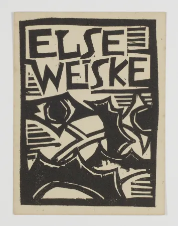 Houtsnede Schmidt-Rottluff - Exlibris Else Weiske