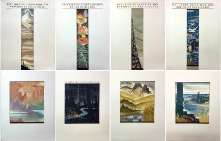 Geïllustreerd Boek Schmied - Paul Fort : LES BALLADES FRANÇAISES. Montagne, Forêt, plaine, mer (1927)‎ 