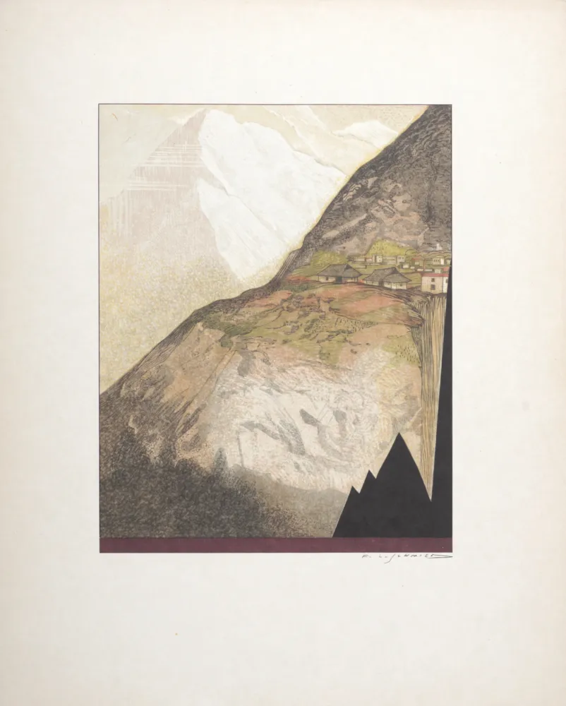 Houtsnede Schmied - Paysage#2, 1930