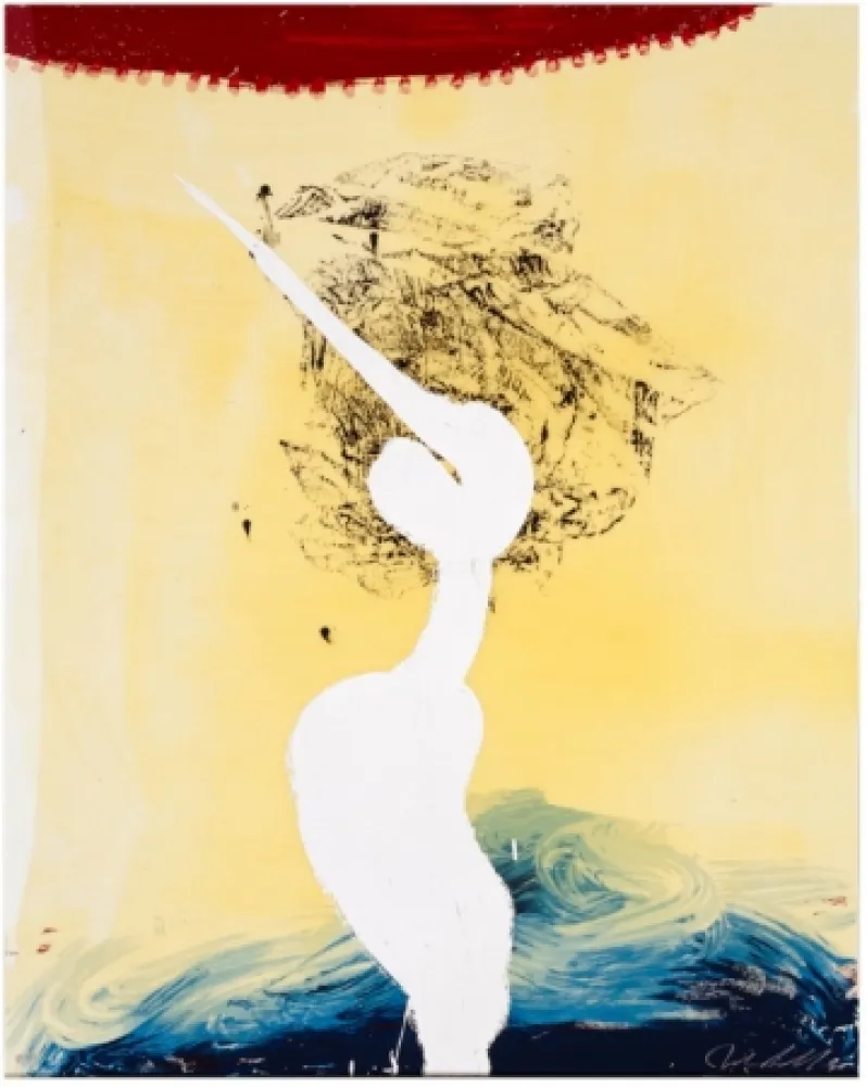 Zeefdruk Schnabel - Bandini (His Foe Pursued)