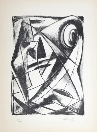 Lithografie Schneider - Composition, 1946 - Hand-signed