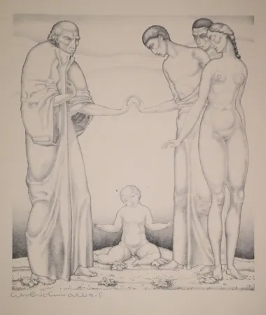 Lithografie Schwalbach - 10 Original Steinzeichnungen