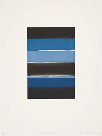 Ets En Aquatint Scully - Landline Blue Black