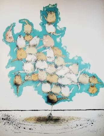 Lithografie Searle - Family Man