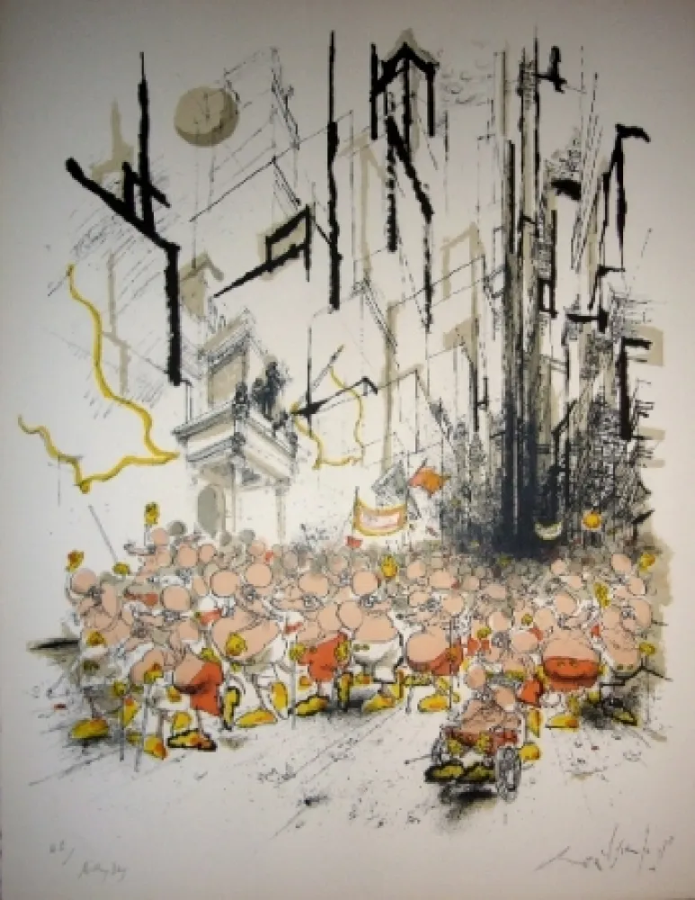 Lithografie Searle - Mickey Day