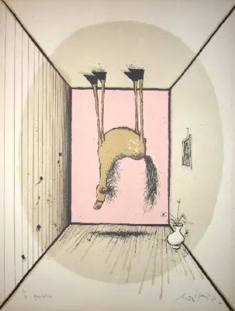 Lithografie Searle - Pegasus returns