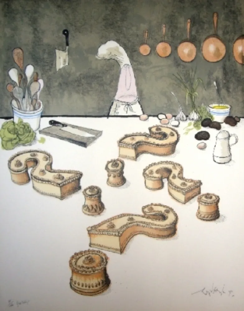 Lithografie Searle - Quo Vadis