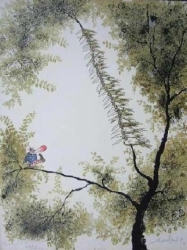 Lithografie Searle - The clown