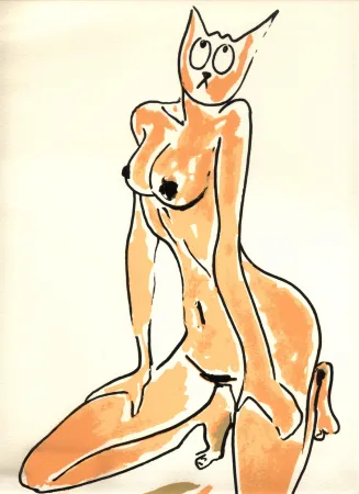 Zeefdruk Séchas - Nu (collection Naked)