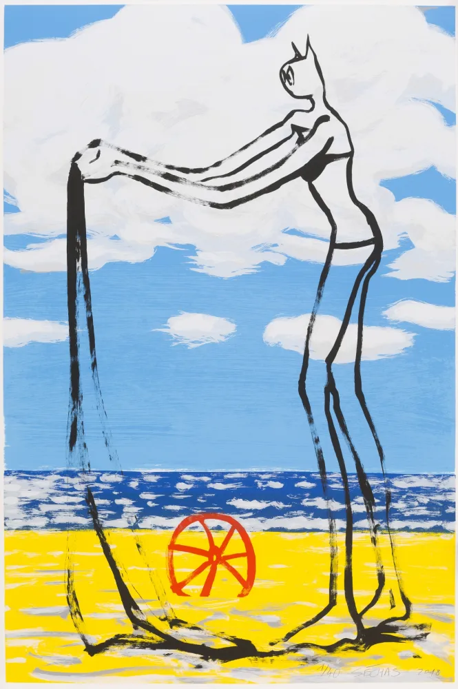 Zeefdruk Séchas - Parasol