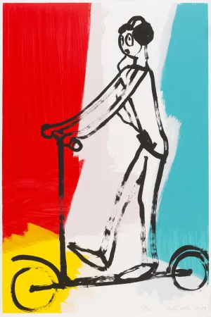 Zeefdruk Séchas - Trottinette