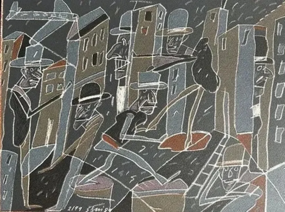 Lithografie Segui - Composition