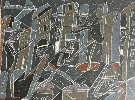 Lithografie Segui - Composition