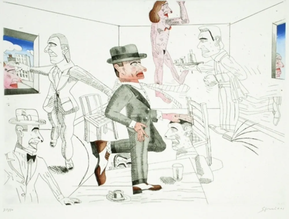 Ets En Aquatint Segui - Después de Algunos Copas