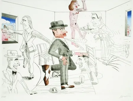 Ets En Aquatint Segui - Después de Algunos Copas