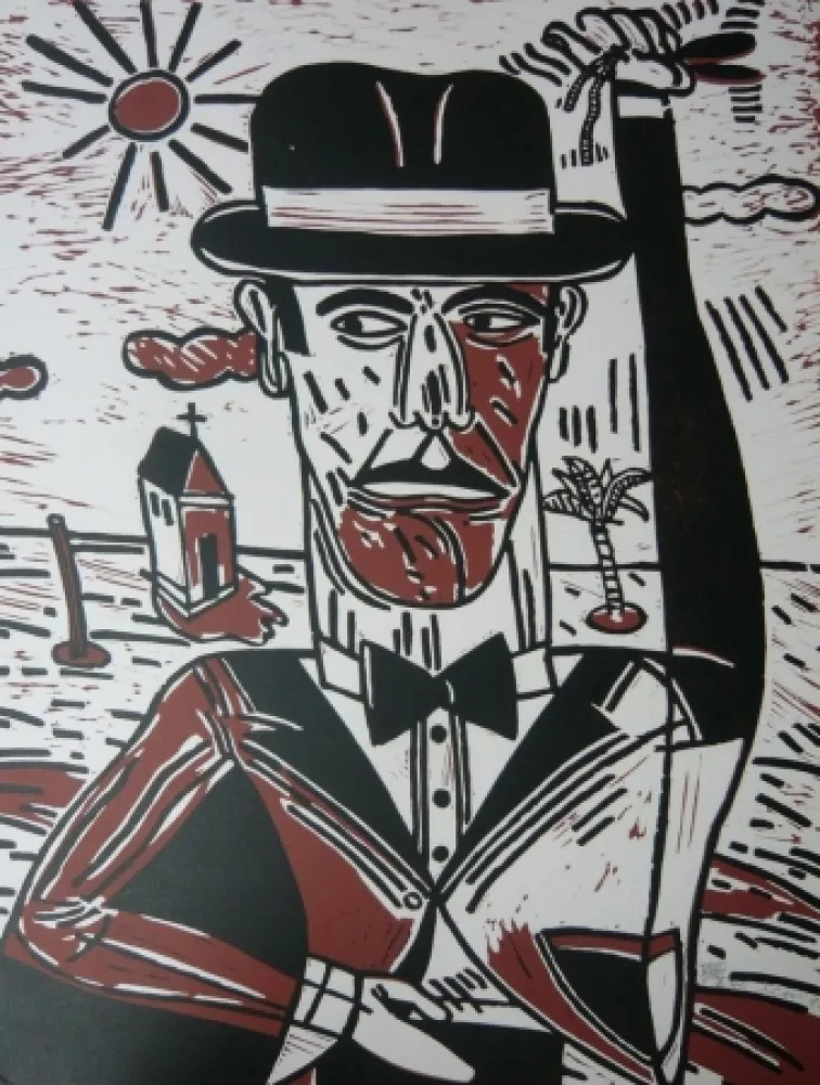 Lithografie Segui - Homme aux castagnettes