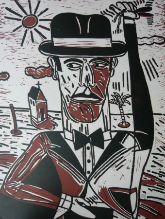 Lithografie Segui - Homme aux castagnettes