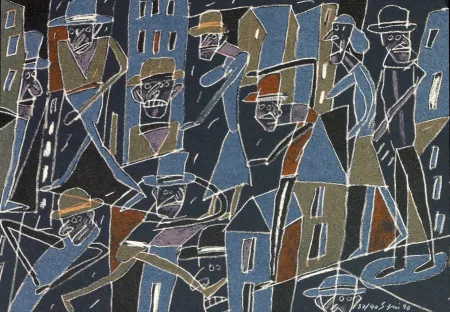 Lithografie Segui - Le froid bleu des contre nuits 2