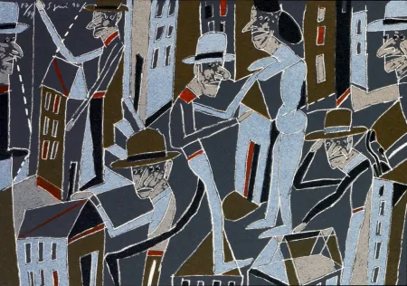 Lithografie Segui - Le froid bleu des contre nuits 3