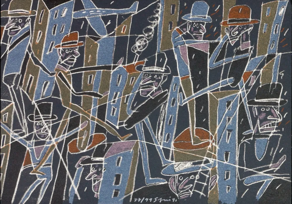 Lithografie Segui - Le froid bleu des contre nuits 6