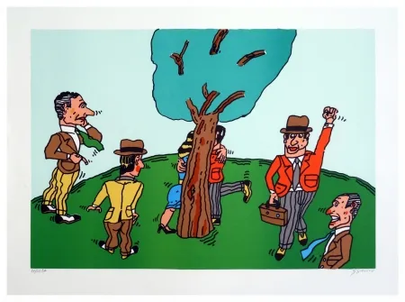 Lithografie Segui - Les amoureux