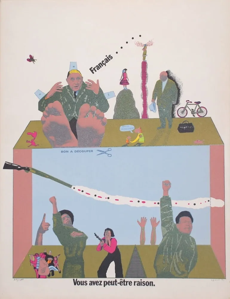 Lithografie Segui - Sans Démagogie