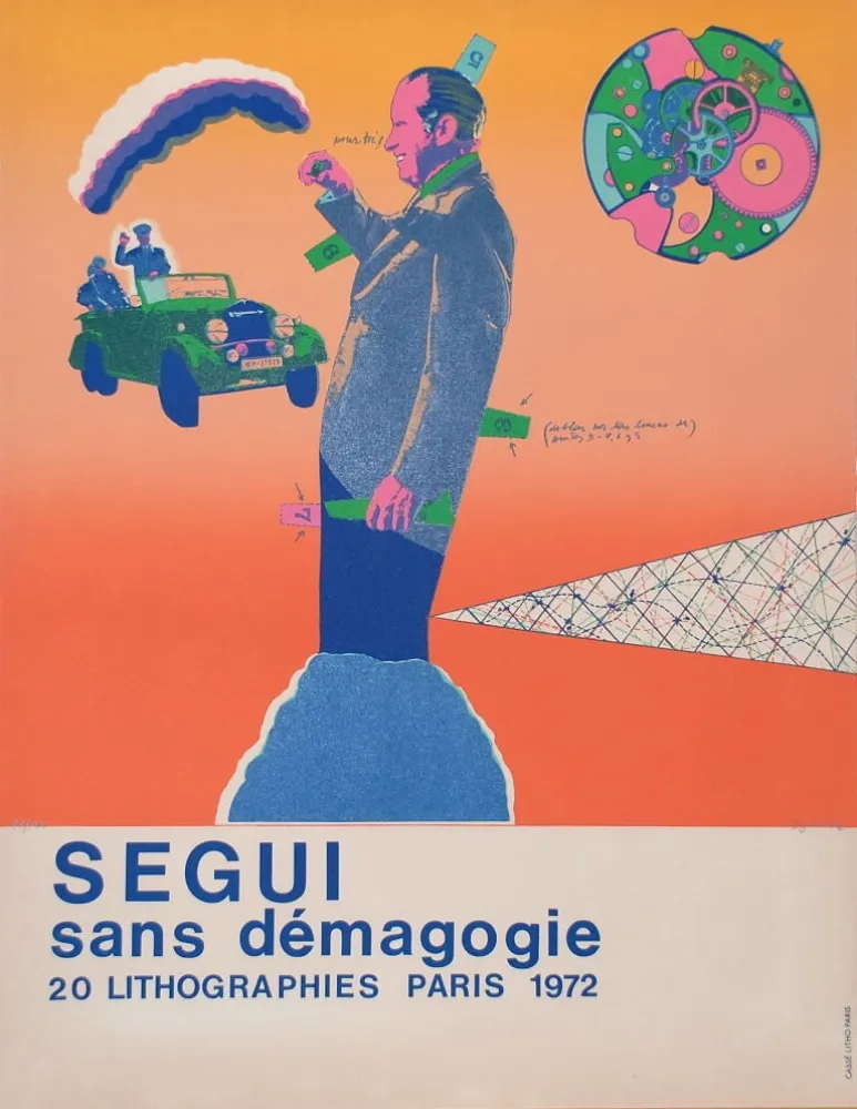 Lithografie Segui - Sans Démagogie