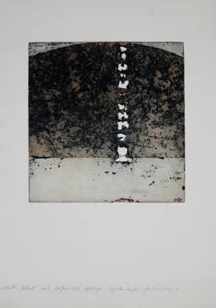 Ets En Aquatint Sensen - Atoll-Detail