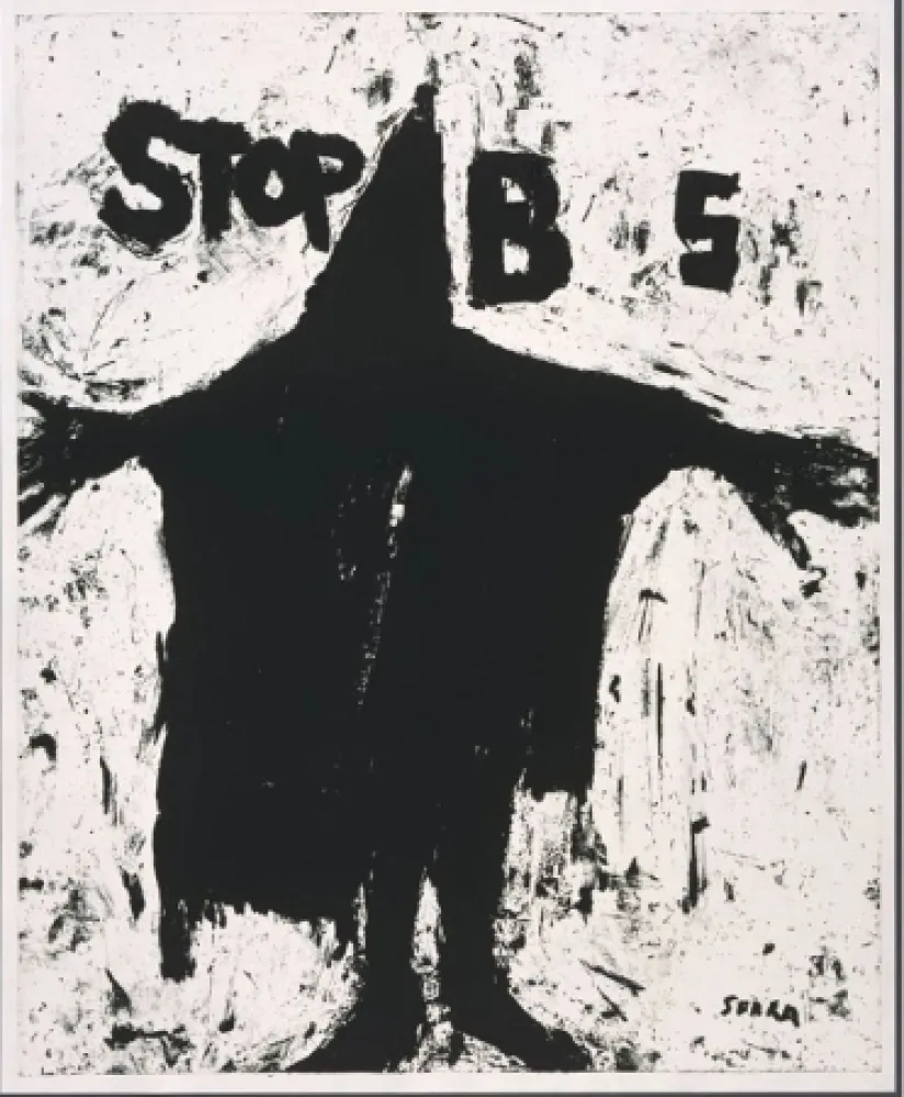 Lithografie Serra - Stop BS