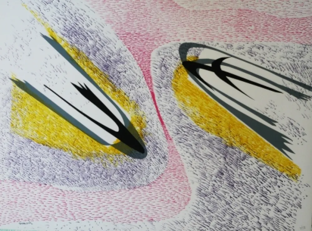 Lithografie Serrano - Dialogue spatial