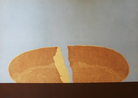 Lithografie Serrano - Pan en azul