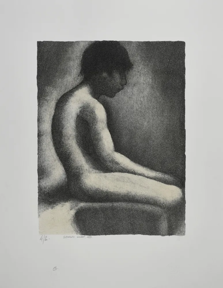 Lithografie Seurat - NU ASSIS / SEATED NUDE, 1883