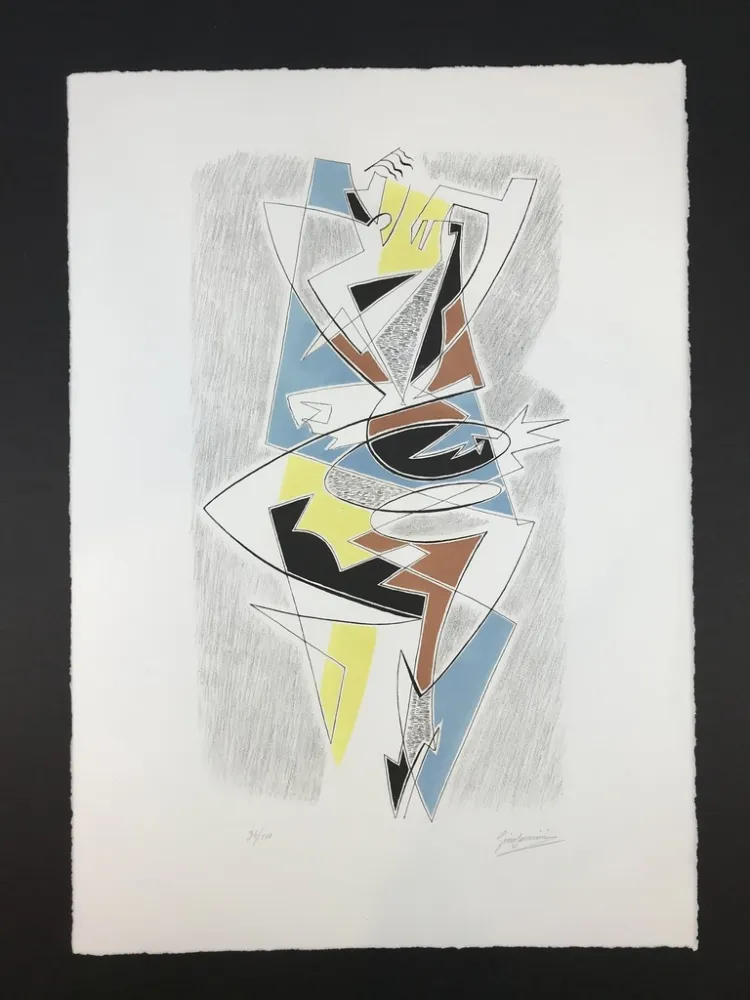 Lithografie Severini - ARLECCHINO