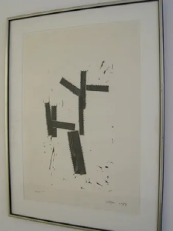 Houtsnede Shapiro - Composition B