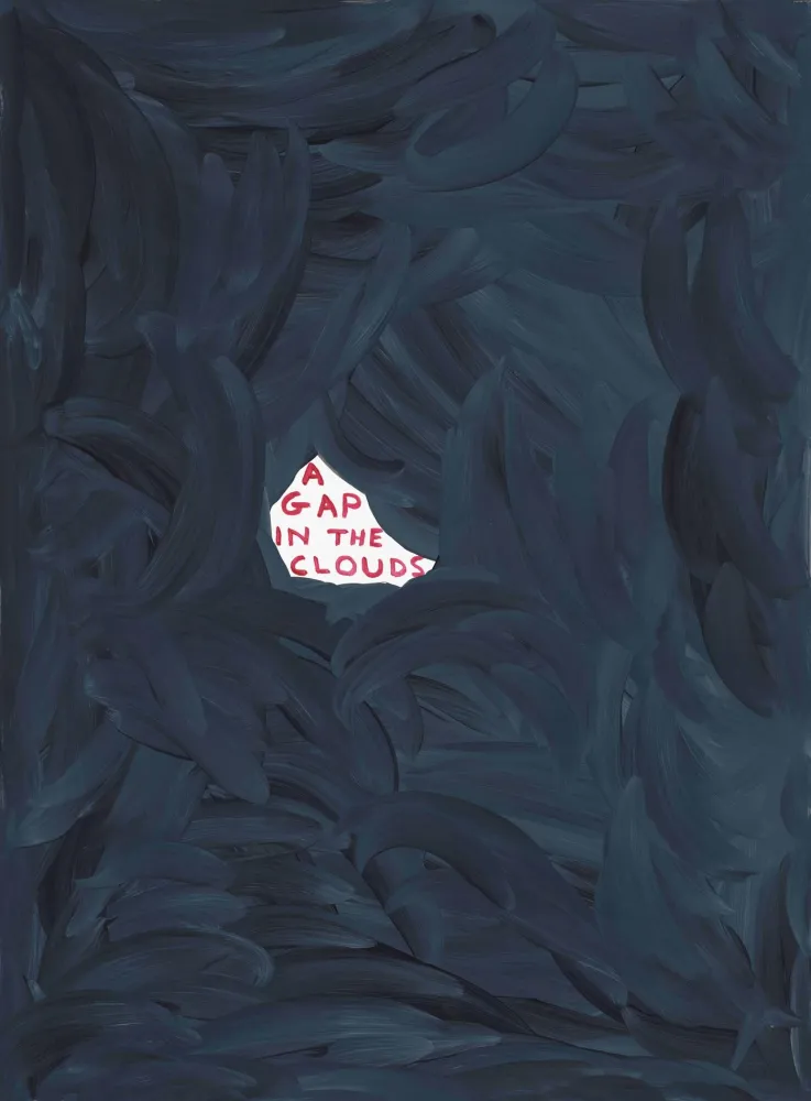 Zeefdruk Shrigley - A Gap In The Clouds