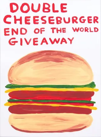 Zeefdruk Shrigley - Double Cheeseburger End Of The World Giveaway