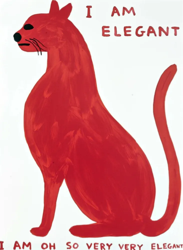 Zeefdruk Shrigley - I Am So Elegant