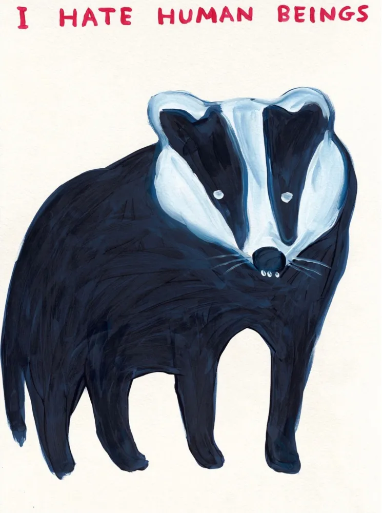 Zeefdruk Shrigley - I Hate Human Beings