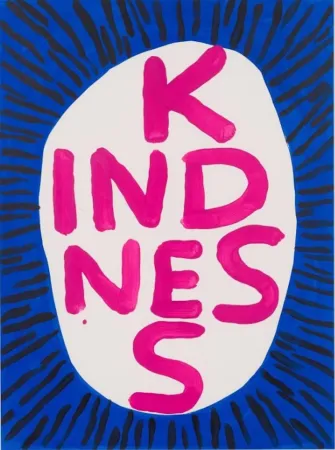 Zeefdruk Shrigley - Kindness