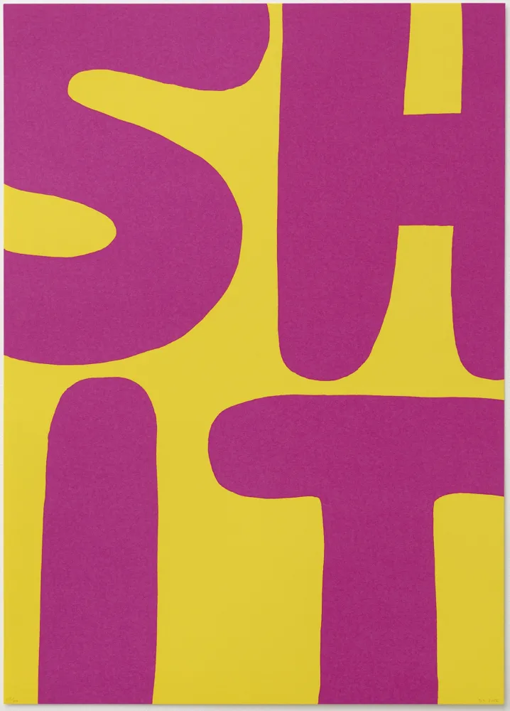 Zeefdruk Shrigley - Untitled (Shit)