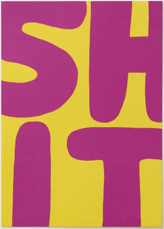 Zeefdruk Shrigley - Untitled (Shit)